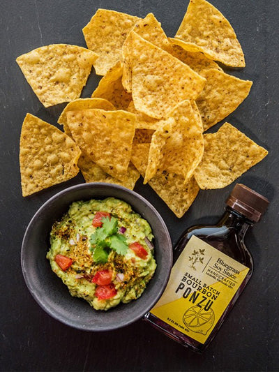 Asian Style Guacamole with Bourbon Ponzu